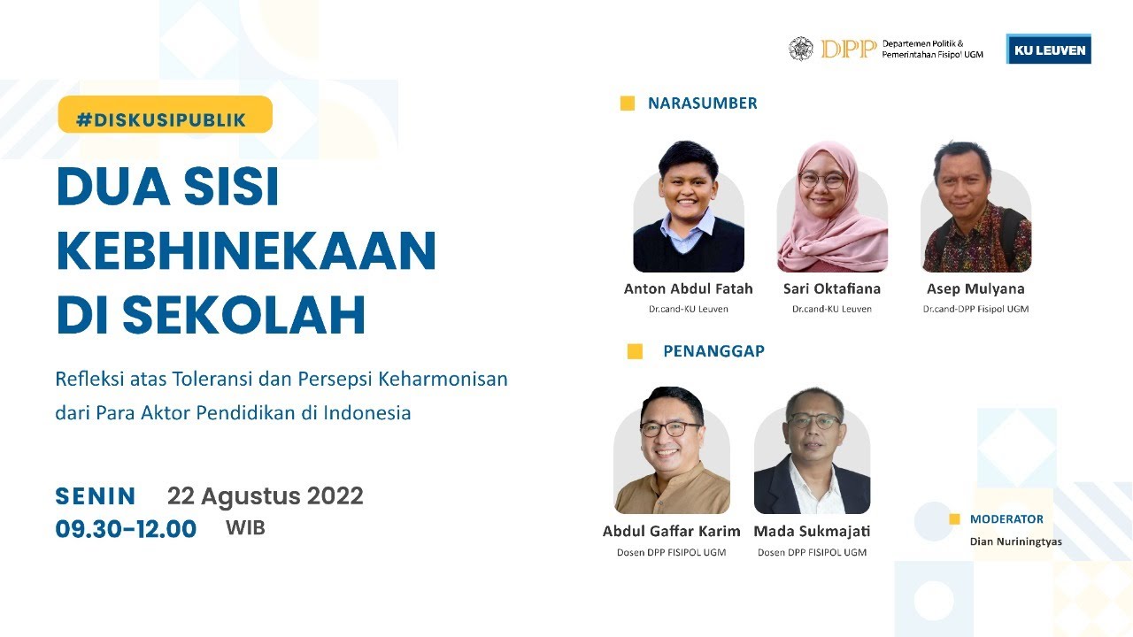 Public Discussion – Dua Sisi Kebhinekaan Sekolah – DPP UGM